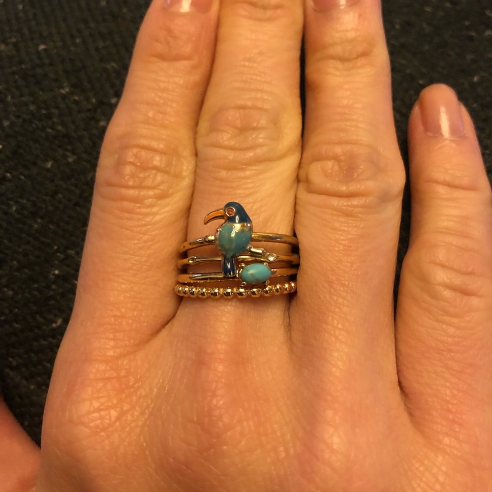 Banana republic stack rings size 7